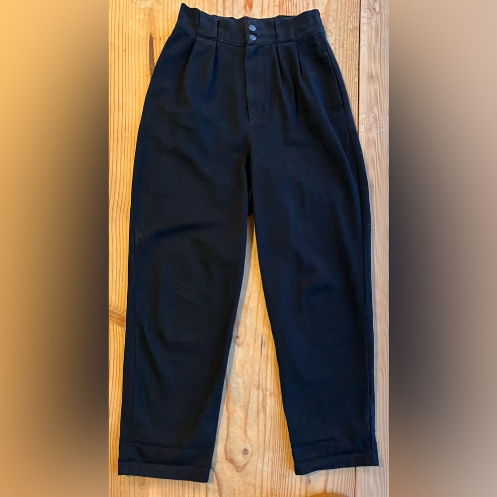 Lucy & Yak Black Addison Tapered Jeans: ORGANIC TWILL 28 regular